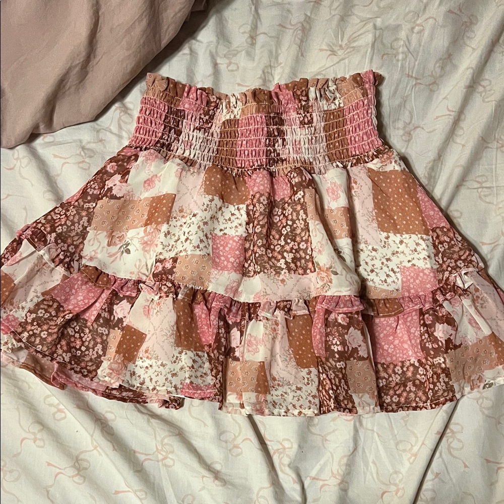Floral altered state skirt